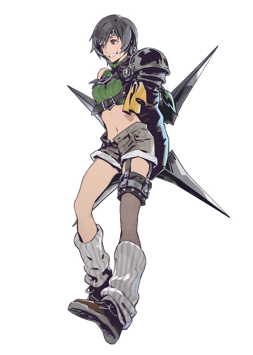 yuffie kisaragi (final fantasy and 2 more) drawn by fujise_lisa