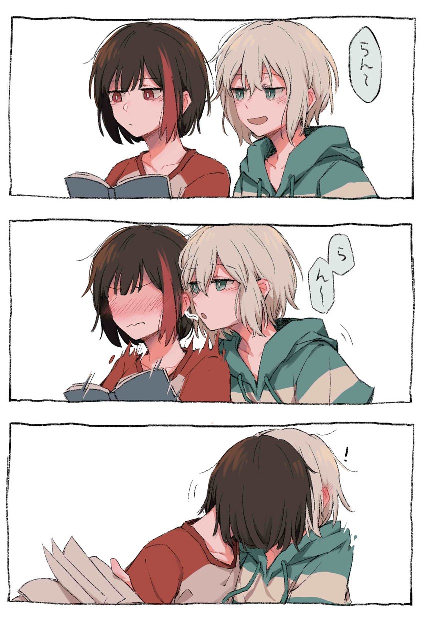 mitake ran and aoba moca (bang dream!) drawn by kalsept