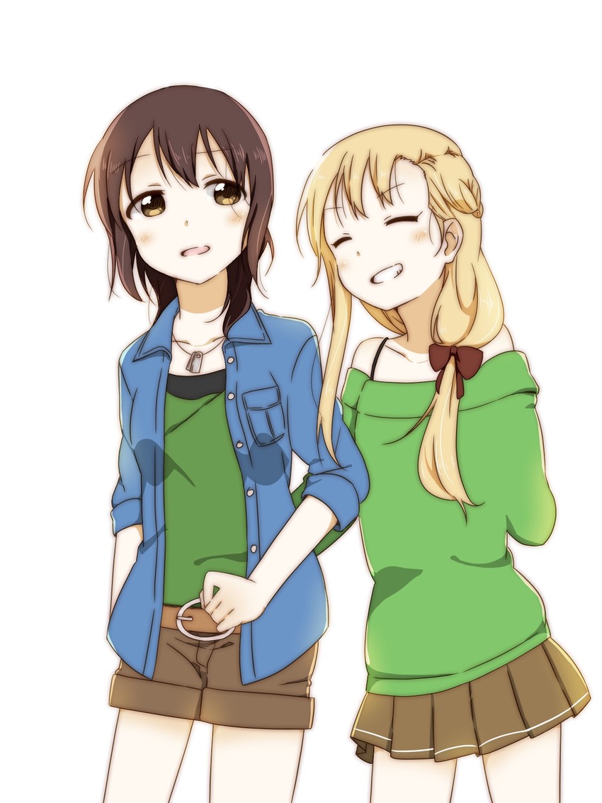 toshinou kyouko and funami yui (yuruyuri) drawn by shigure_(sigre)