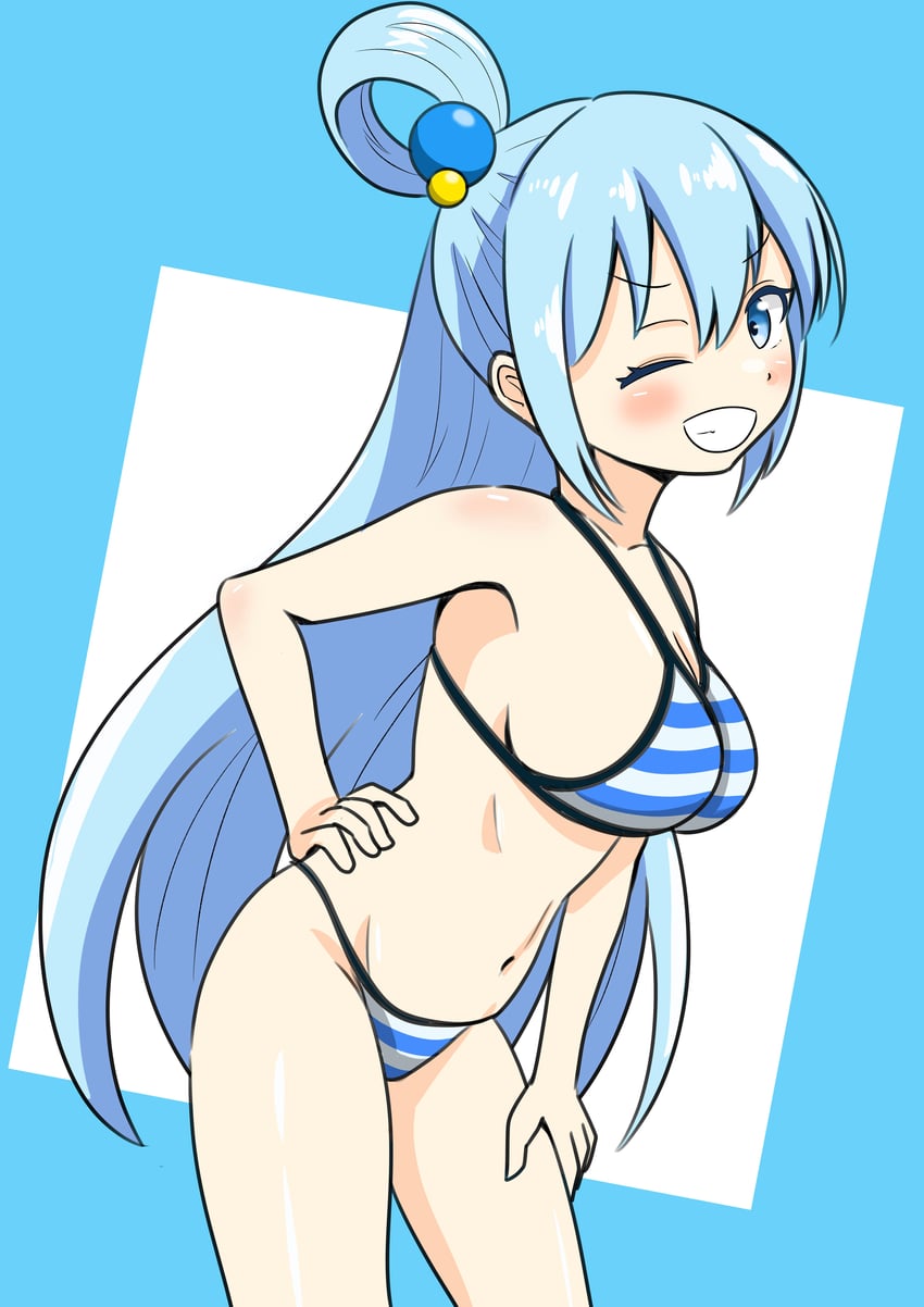 aqua (kono subarashii sekai ni shukufuku wo!) drawn by chanta_(chanta256)