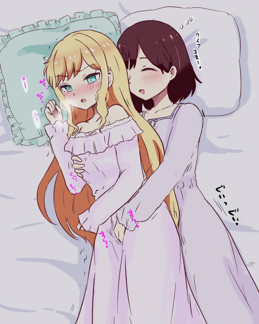 claire francois and rae taylor (watashi no oshi wa akuyaku reijou) drawn by izukichi1919