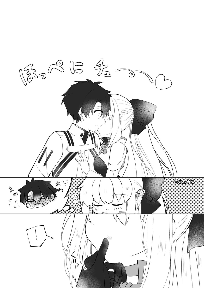 fujimaru ritsuka and morgan le fay (fate and 1 more) drawn by re_re9315