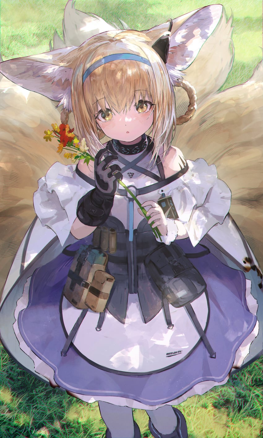 suzuran (arknights) drawn by shirataki_jiro