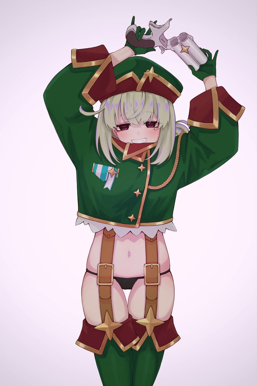 araga kiwi and leoparde (mahou shoujo ni akogarete) drawn by zephda