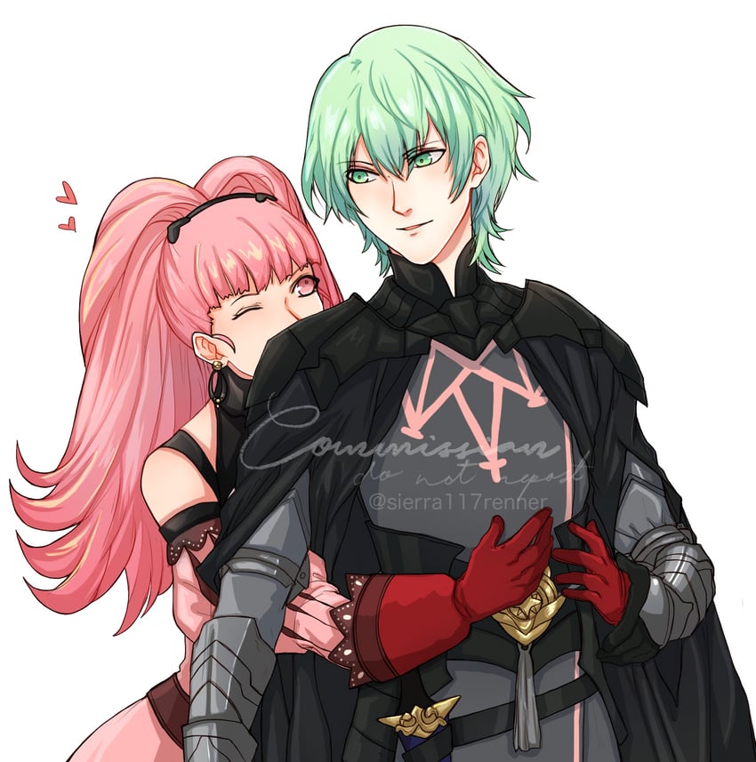 hilda valentine goneril and male byleth (fire emblem and 1 more) drawn by sierra117renner