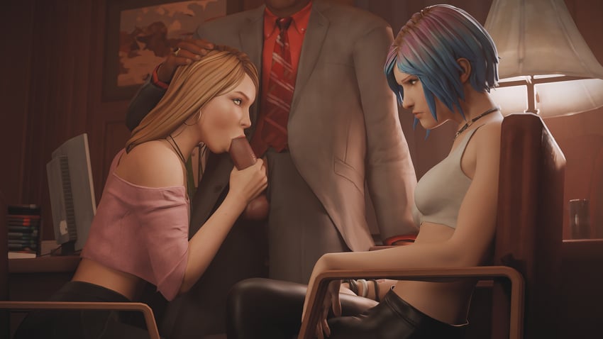 chloe price and rachel amber (life is strange) drawn by fugtrup