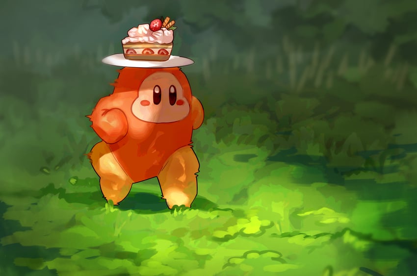 waddle dee (kirby and 1 more) drawn by shiburingaru