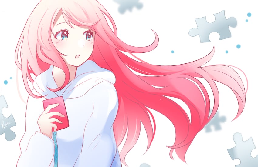 megurine luka (vocaloid and 1 more) drawn by aoiyui