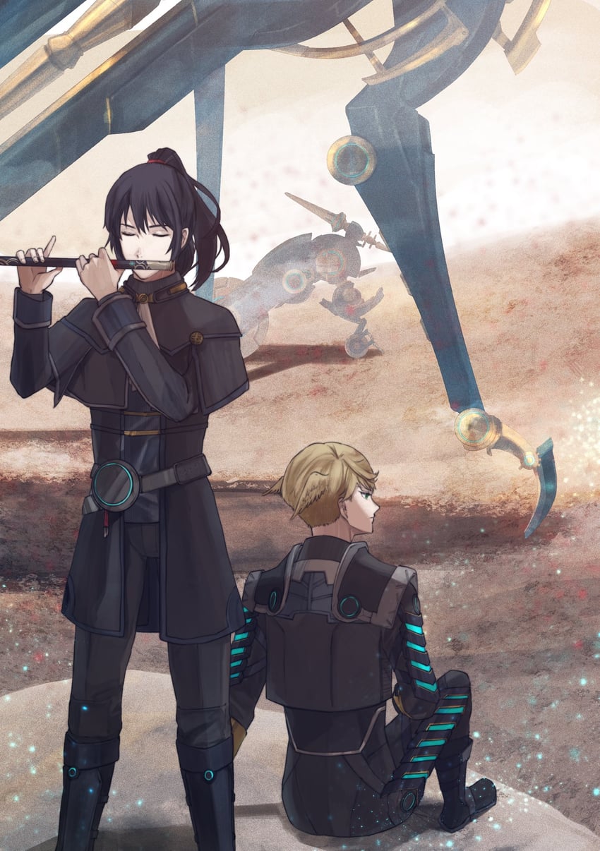 noah and zeon (xenoblade chronicles and 1 more) drawn by perorin_shaaaan