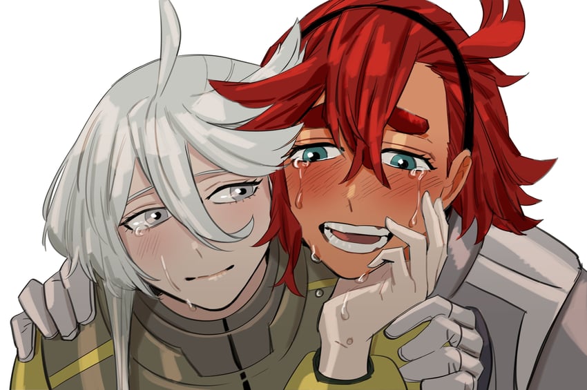 suletta mercury and miorine rembran (gundam and 1 more) drawn by snapagi