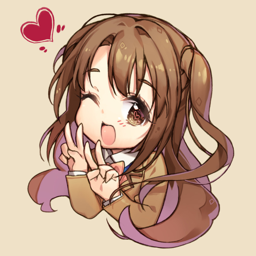 shimamura uzuki (idolmaster and 1 more) drawn by sankyaku_tako