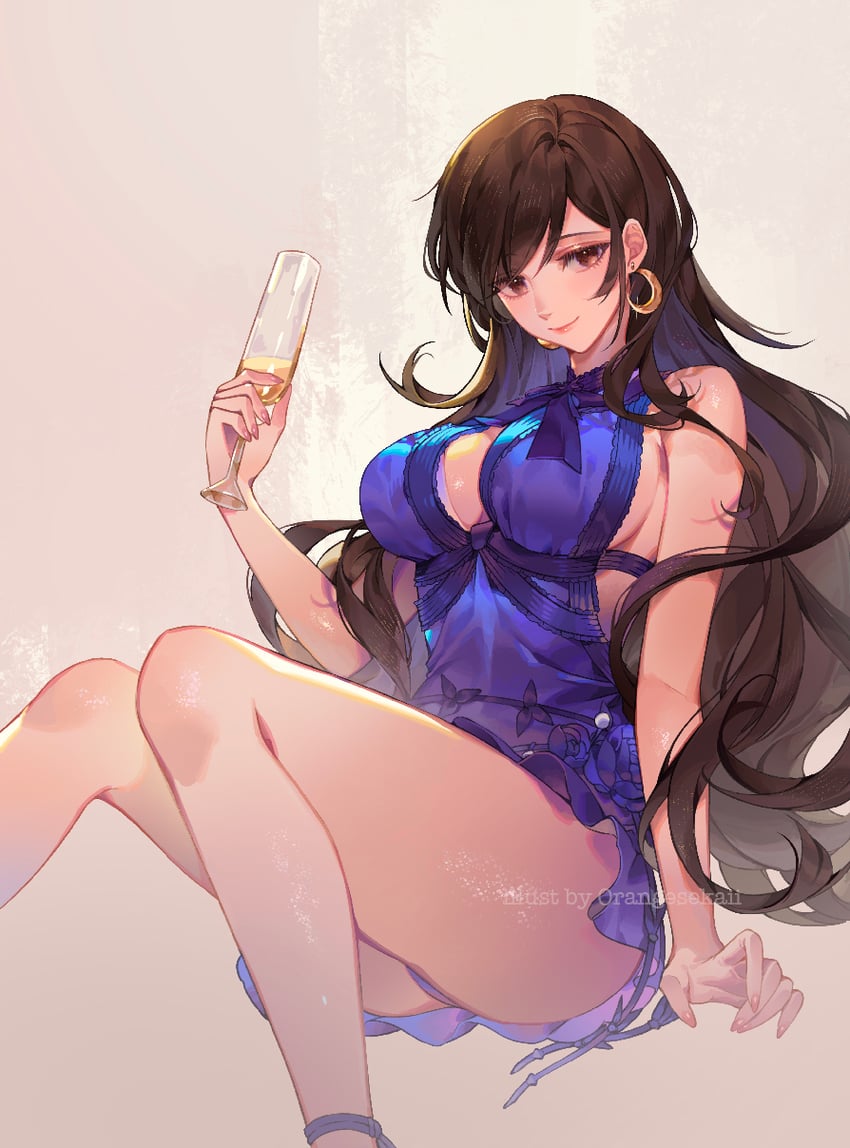 tifa lockhart (final fantasy and 2 more) drawn by orange_sekaii