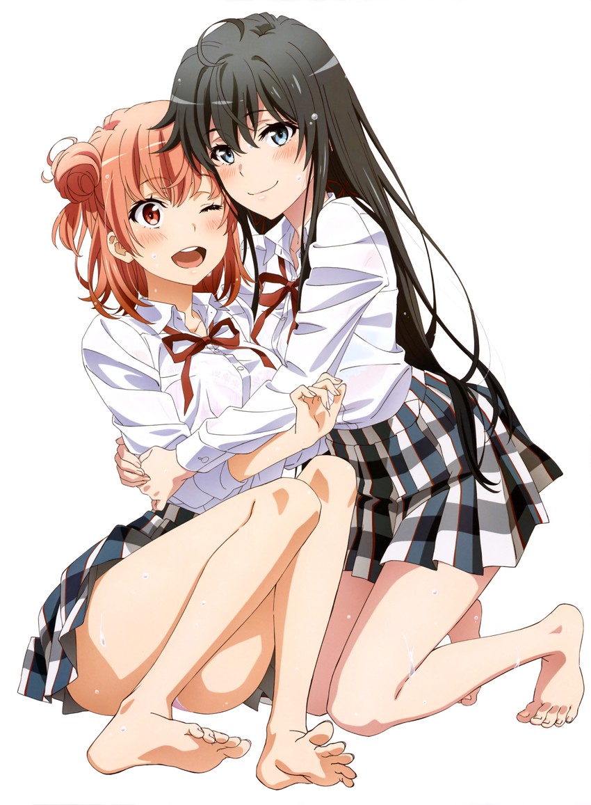 yukinoshita yukino and yuigahama yui (megami magazine and 1 more)