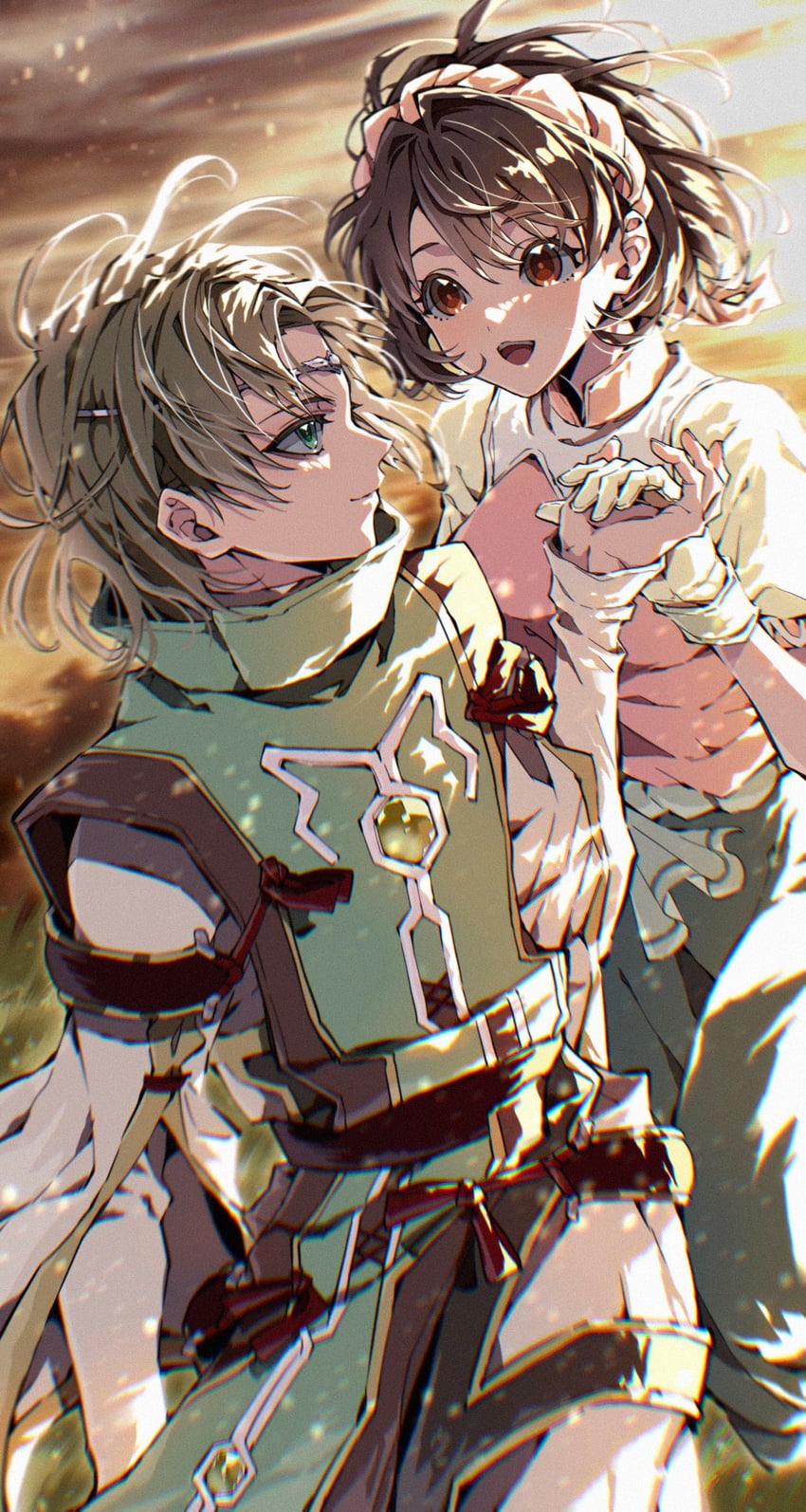 nanami and luc (gensou suikoden and 1 more) drawn by 929lapi