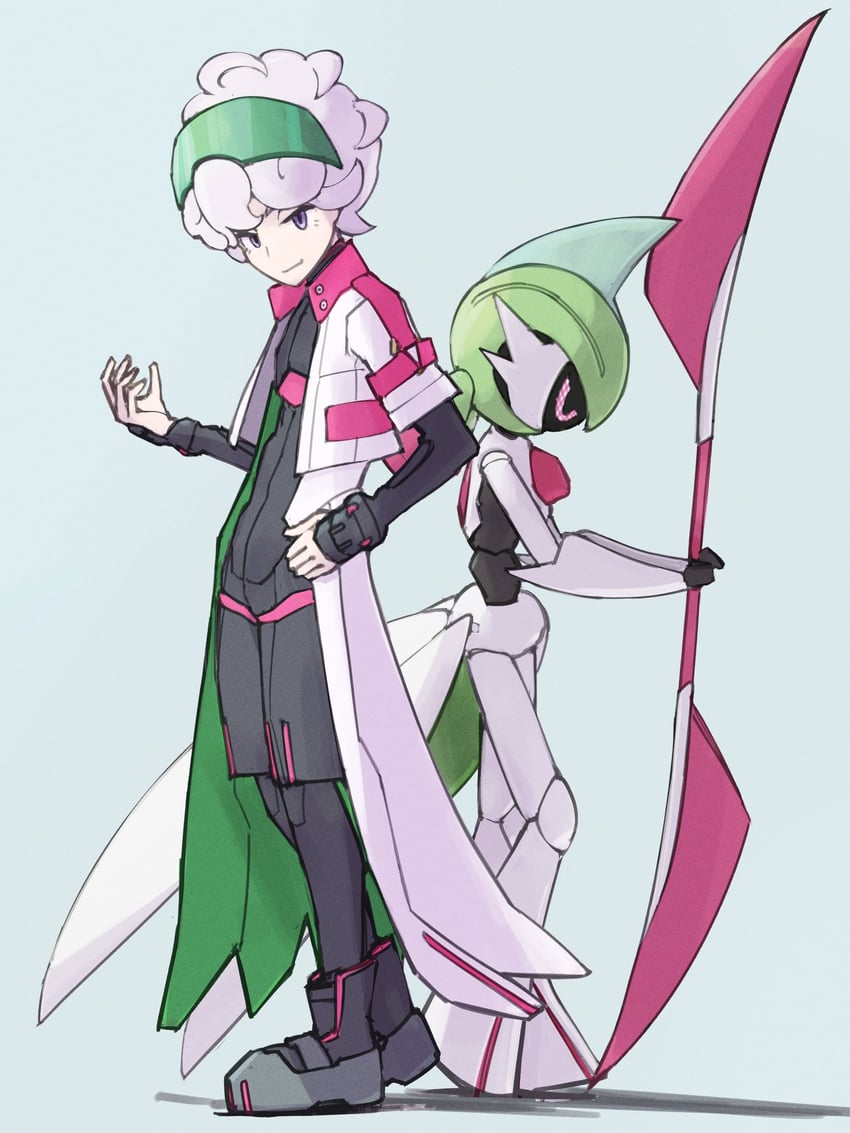 bede and iron valiant (pokemon and 1 more) drawn by stella_(stella)