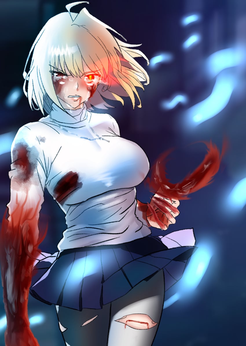 arcueid brunestud (tsukihime and 1 more) drawn by fukou