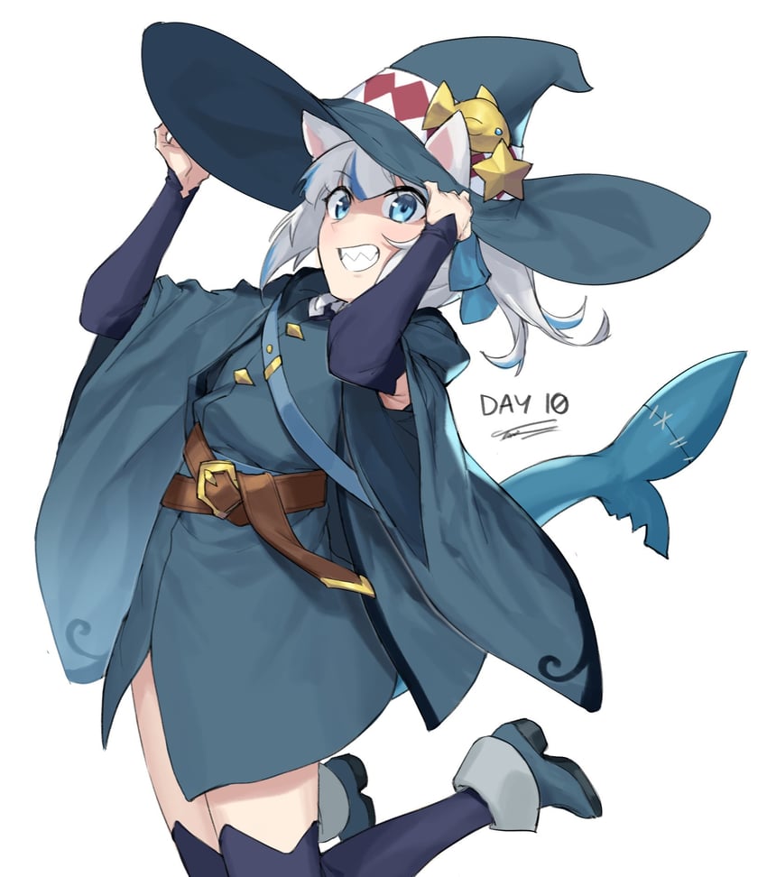 gawr gura (hololive and 1 more) drawn by dasdokter