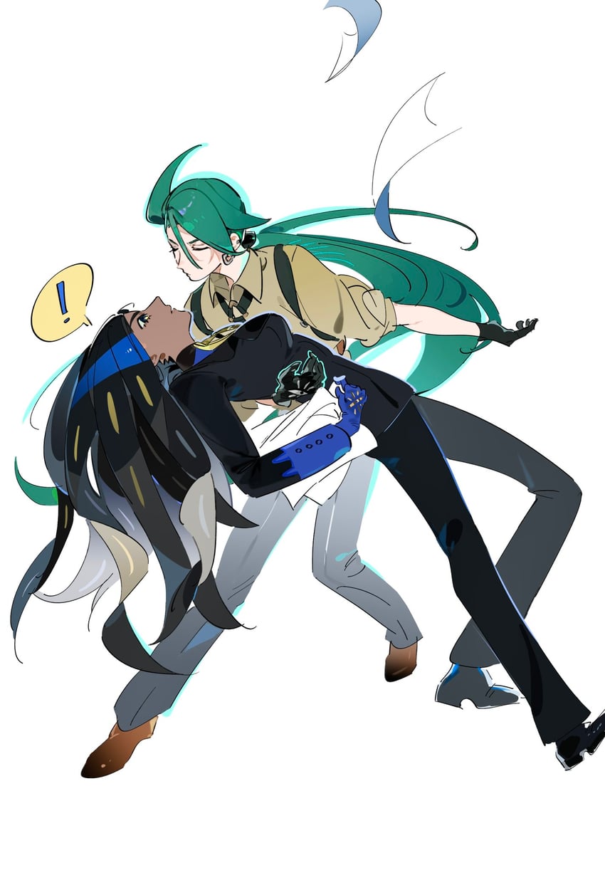 rika and geeta (pokemon and 1 more) drawn by geetasdog