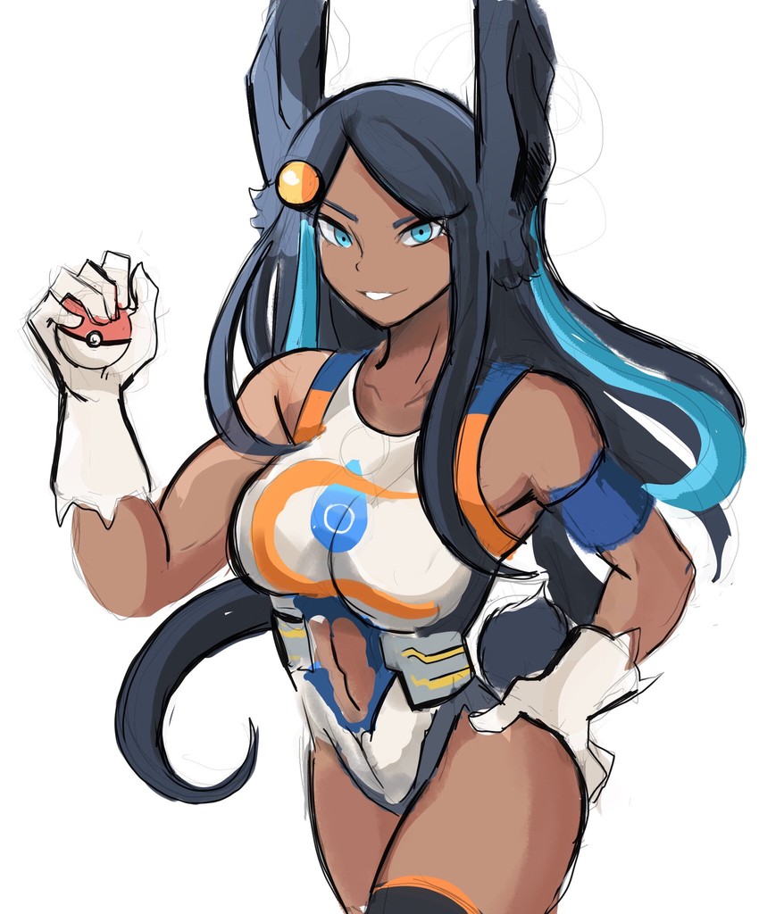 mirko and nessa (pokemon and 3 more) drawn by rakeemspoon