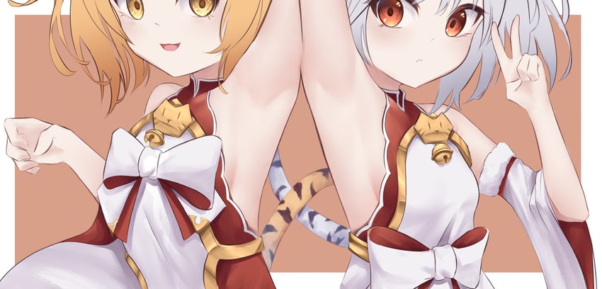 bai and huang (granblue fantasy) drawn by quinn_(eg_bread)