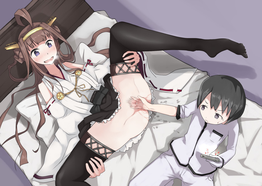 admiral, kongou, and little boy admiral (kantai collection) drawn by yuzuruka_(bougainvillea)