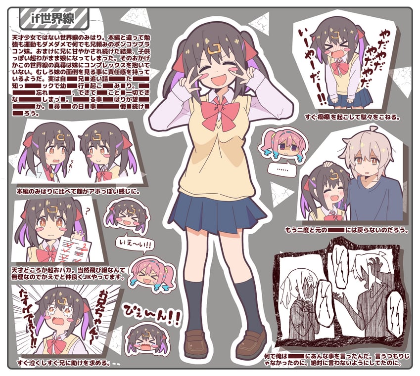 oyama mihari, hozuki kaede, and oyama mahiro (onii-chan wa oshimai!) drawn by goron_(phde2424)