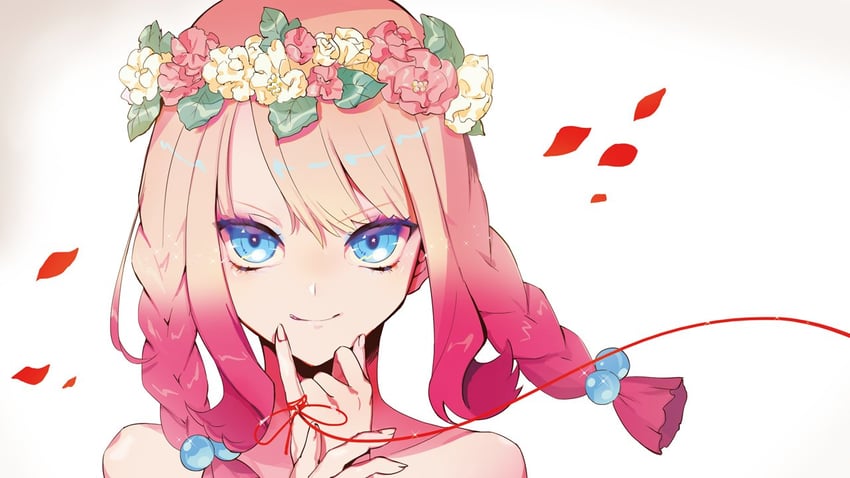 megurine luka and hinomoto alice (vocaloid and 3 more) drawn by puppeteer7777