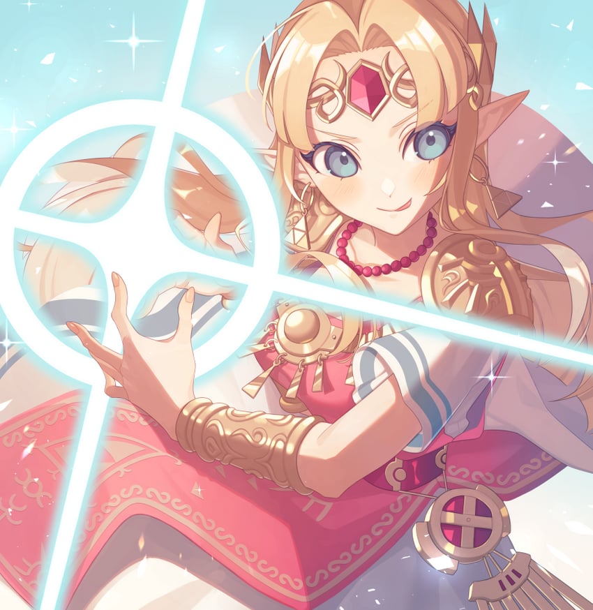 princess zelda (the legend of zelda and 2 more) drawn by miri_(cherryjelly)