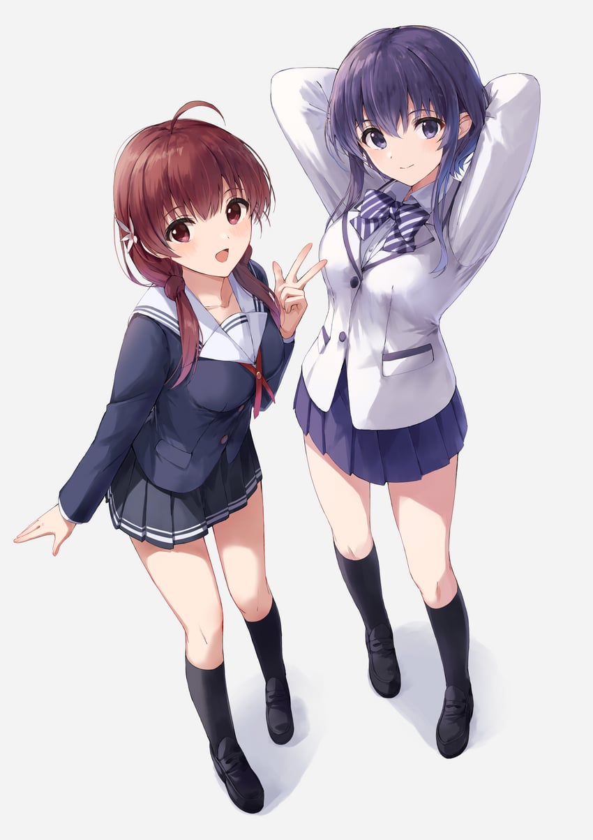 hyoudou michiru and hashima izumi (saenai heroine no sodatekata) drawn by yanagi_marie