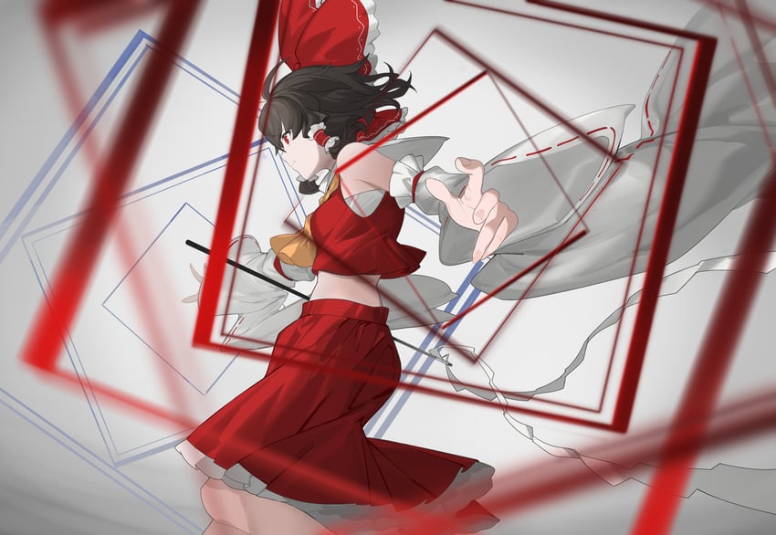 hakurei reimu (touhou and 1 more) drawn by devilkillerx