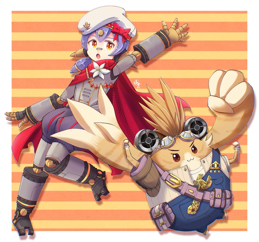 poppi, tora, and poppi alpha (xenoblade chronicles and 1 more) drawn by dlllll_lllllb