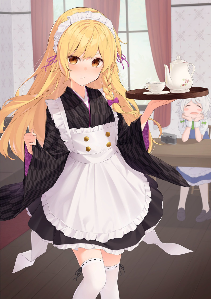 kirisame marisa and izayoi sakuya (touhou) drawn by kanpa_(campagne_9)