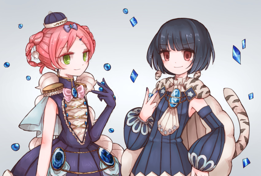 lapis lazuline and bluebell candy (mahou shoujo ikusei keikaku) drawn by butter_run
