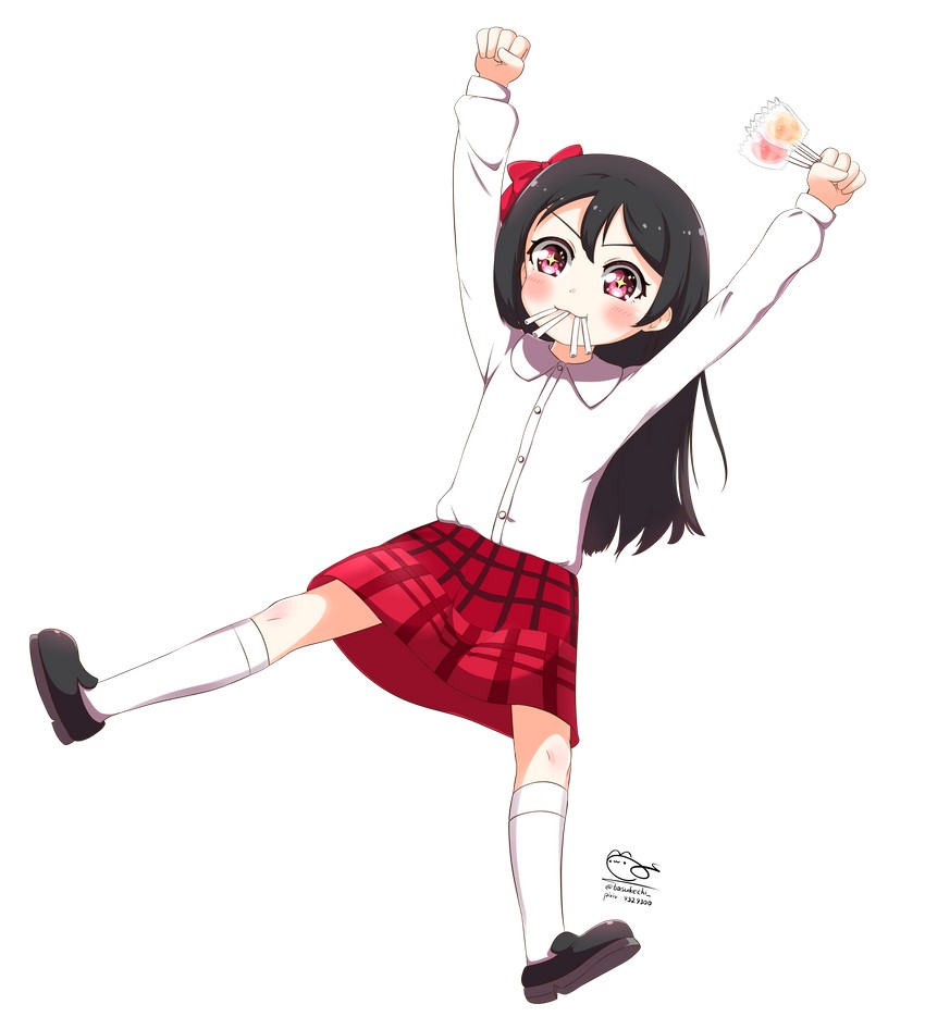 yazawa nico (love live! and 1 more) drawn by basukechi