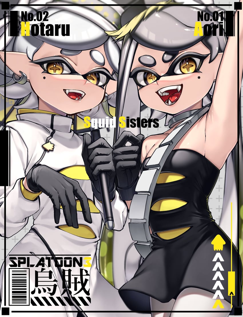 callie and marie (splatoon and 1 more) drawn by forute_na