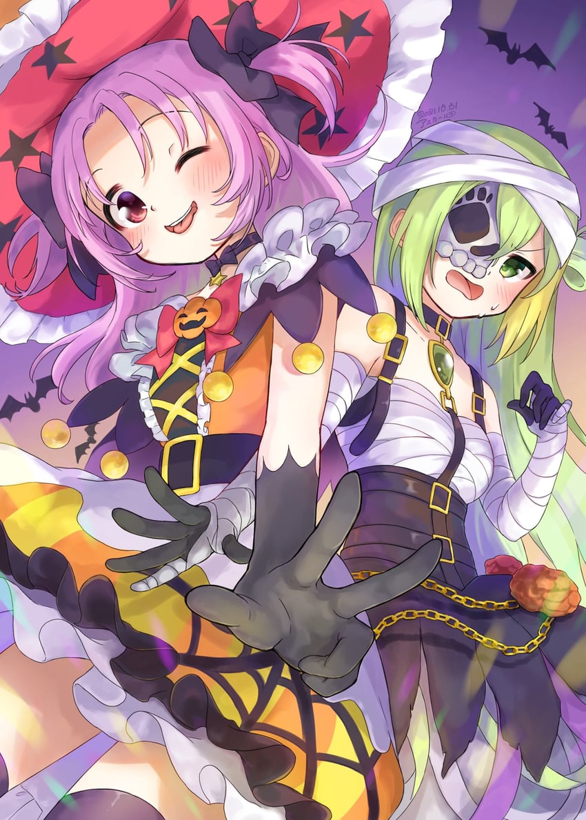 alina gray and misono karin (mahou shoujo madoka magica and 1 more) drawn by asukaru_(magika_ru)