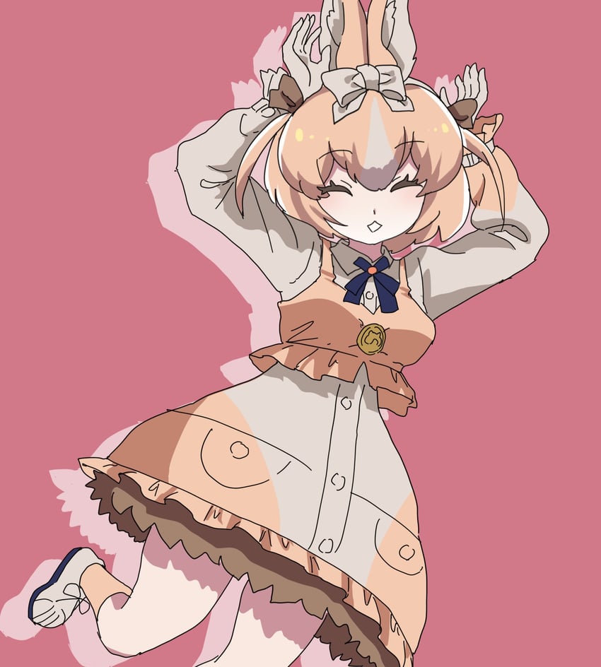 domestic rabbit (kemono friends and 1 more) drawn by houkokukokui