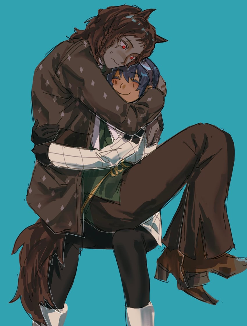 protagonist and basilio (metaphor: refantazio) drawn by babykatafan