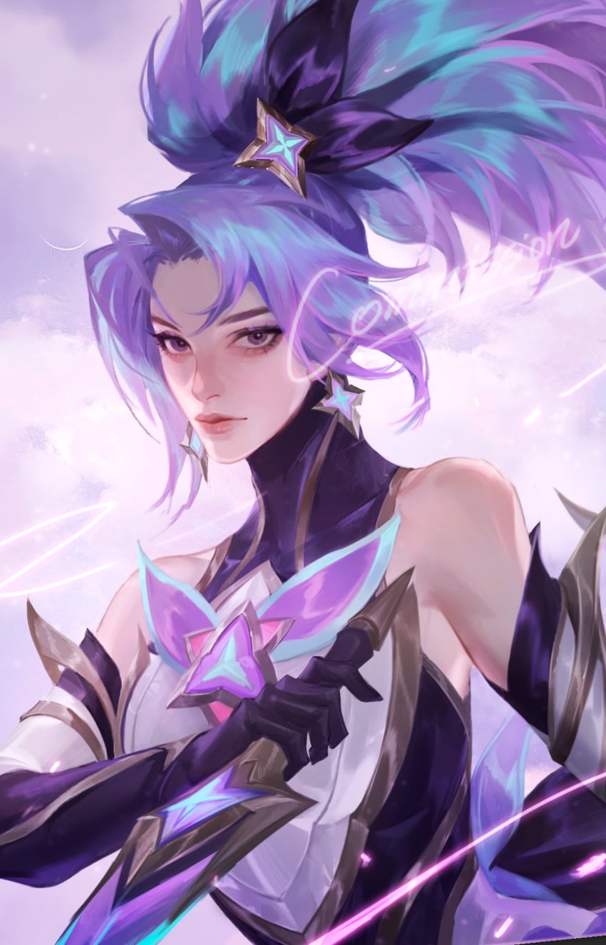 akali and star guardian akali (league of legends) drawn by shadderfans