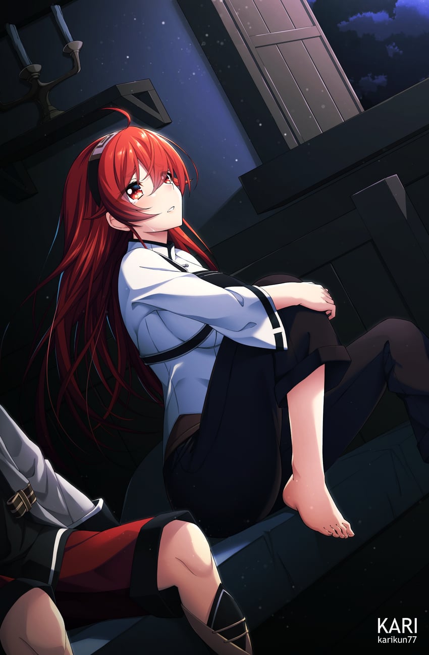 eris greyrat and rudeus greyrat (mushoku tensei) drawn by karikun77