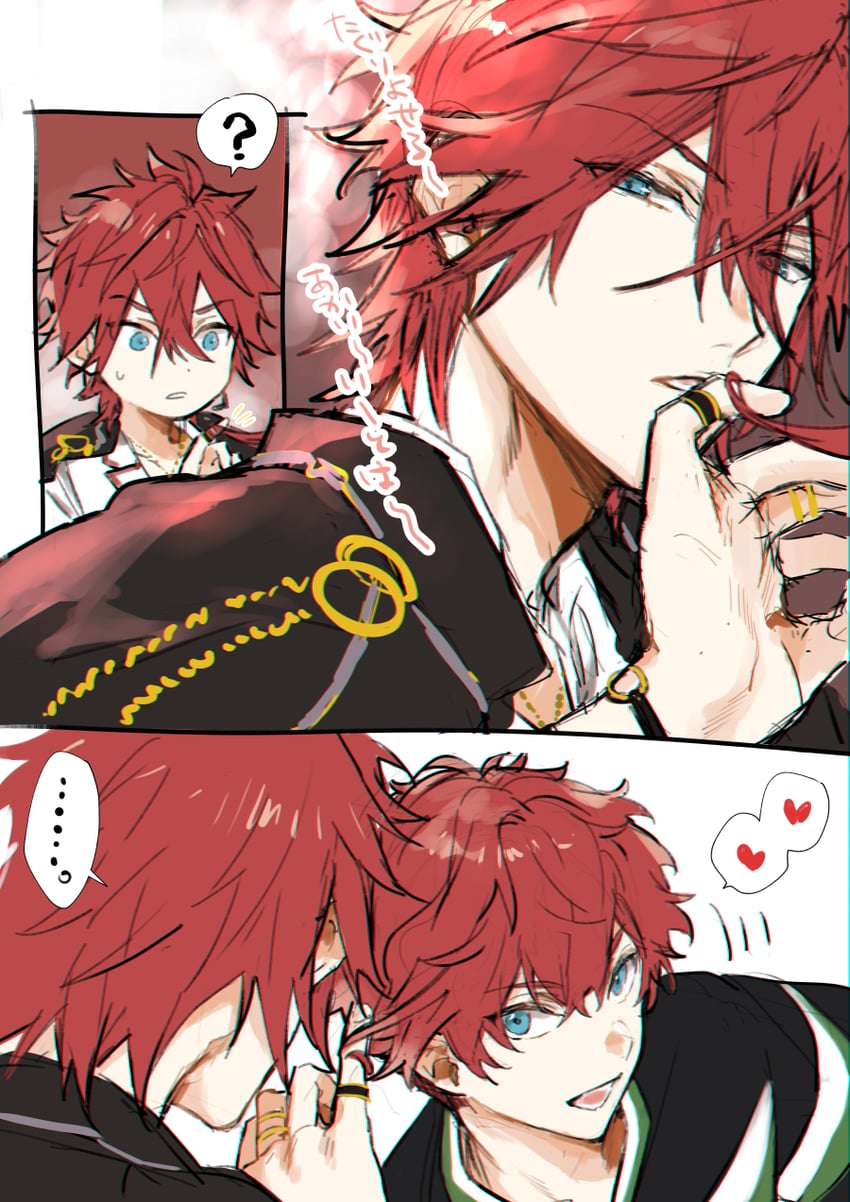 amagi rinne and amagi hiiro (ensemble stars!) drawn by nakayama_miyuki