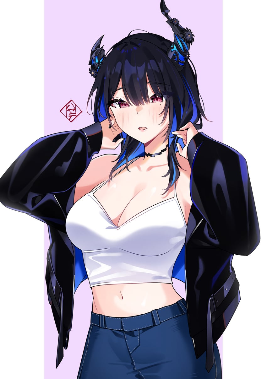 nerissa ravencroft (hololive and 1 more) drawn by hayate_fish
