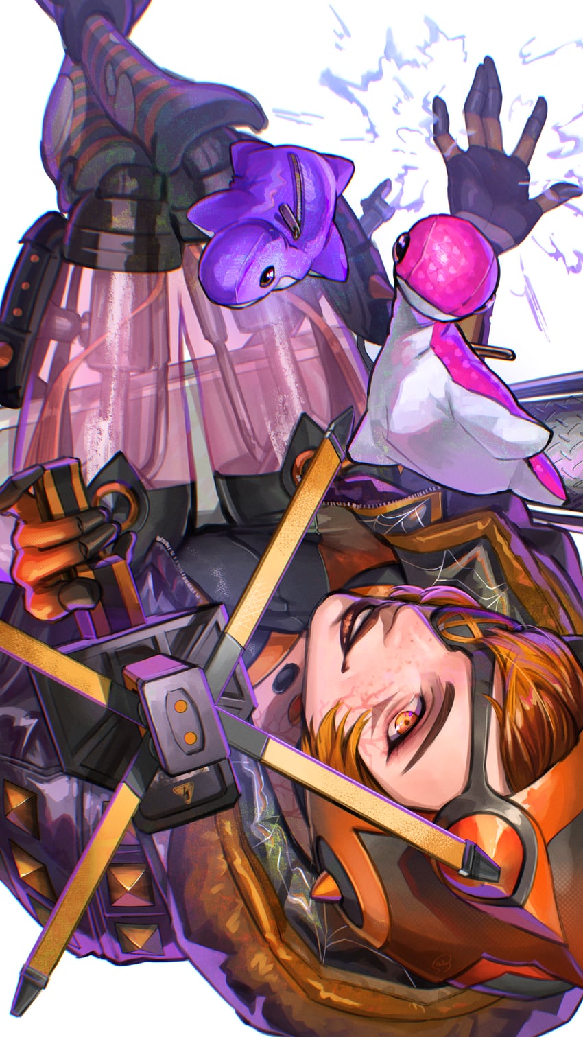 wattson, nessie, and static spike wattson (apex legends) drawn by bossan_3310