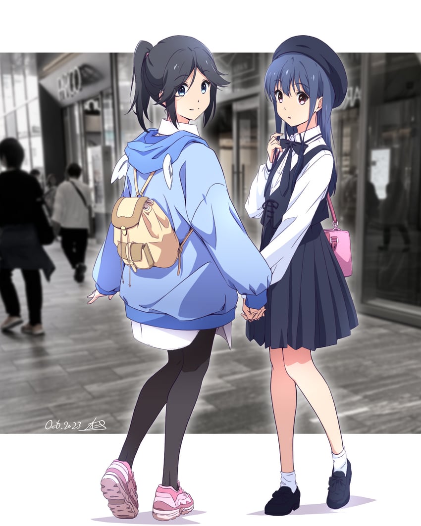 yoroizuka mizore and kasaki nozomi (hibike! euphonium and 1 more) drawn by nii_manabu