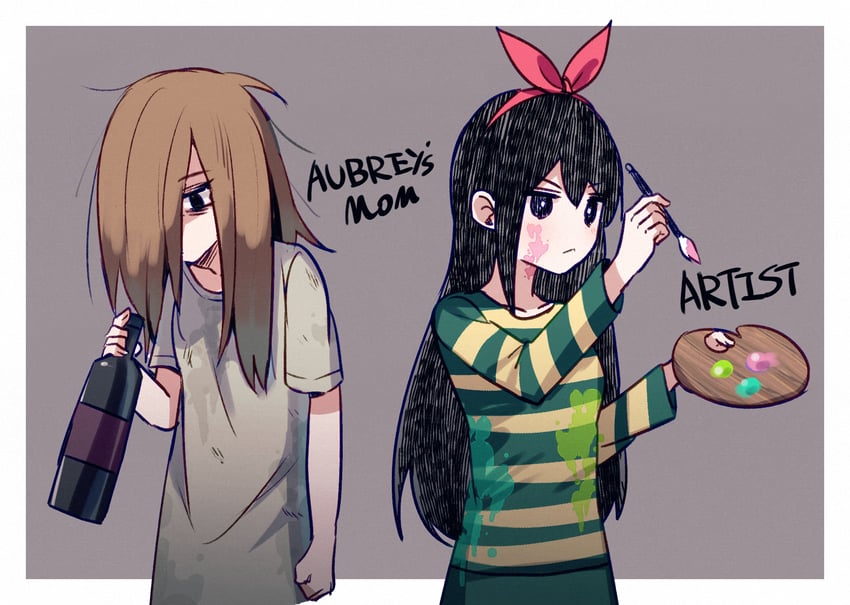 aubrey's mother and artist (omori) drawn by yutsu