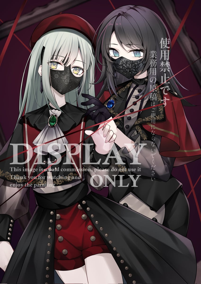 wakaba mutsumi, yahata umiri, mortis, and timoris (bang dream! and 1 more)