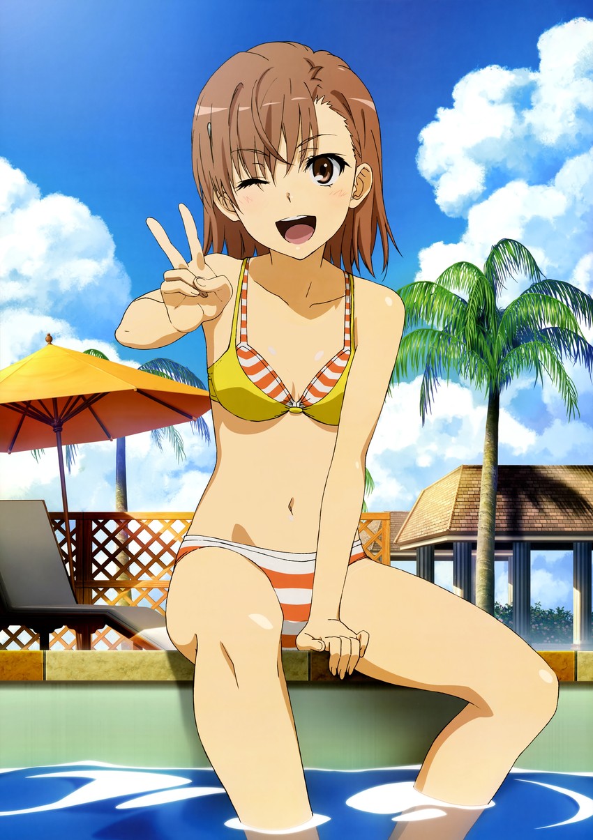 misaka mikoto (toaru majutsu no index and 1 more) drawn by fujii_masahiro
