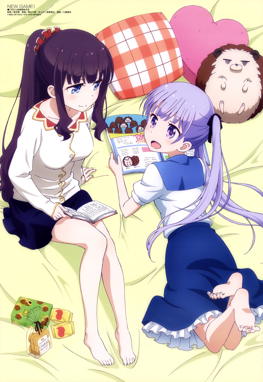 suzukaze aoba and takimoto hifumi (megami magazine and 1 more) drawn by kikuchi_ai
