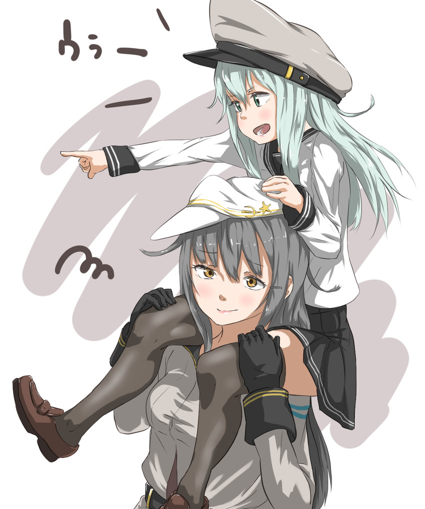 hibiki, verniy, and gangut (kantai collection) drawn by tama_(tamago)