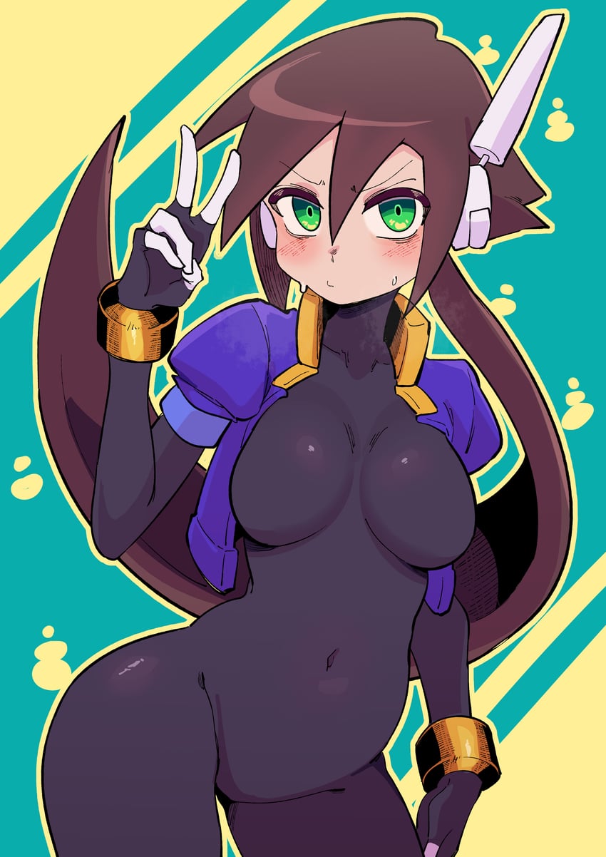 aile (mega man and 2 more) drawn by buzzlyears